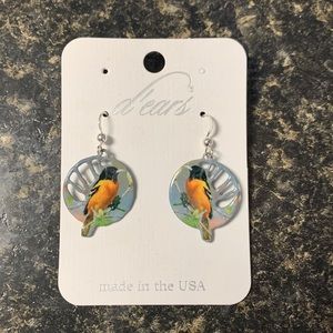 Oriole Earrings by d'ears Non-Tarnish Sterling Silver French Hook Ear Wire